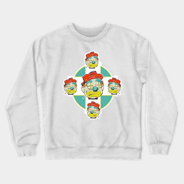 Crying clown circus Crewneck Sweatshirt by Marccelus